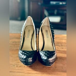 BCBG Black Quilted Pumps